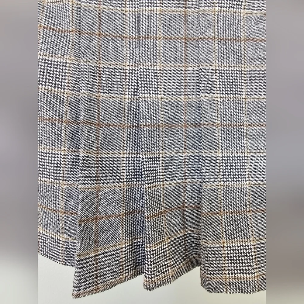 Dizzy Lizzy x Anthropologie Pleated Wrap Mini Skort, Gray Motif, XS